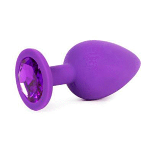 BIG SIZE SILICONE BUTT PLUG PURPLE - Image 3