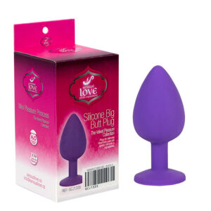 BIG SIZE SILICONE BUTT PLUG PURPLE