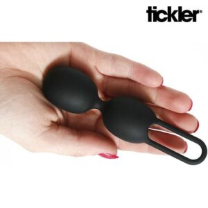 Bolas Vaginales Tickler Trainer Double Black - Image 2