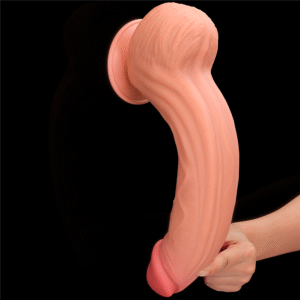 12'' King Sized Sliding Skin Dual Layer Dong - Image 6