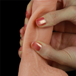 6.5"SLINDING SKIN DUAL LAYER DONG FLESH - Image 6
